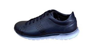 Pantofi casual barbati din piele naturala bleumarin 397BL - Img 3