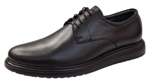 Pantofi casual barbati din piele naturala de culoare neagra DeSuceava RSY03N - Img 5