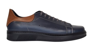 Pantofi casual barbati din piele naturala - Model Cairo Bleumarin 23XBL - Img 7