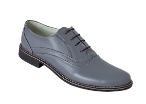 Pantofi casual barbati din piele naturala P37 Gri