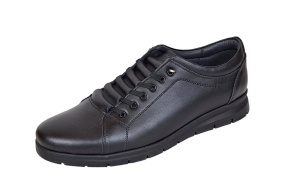 Pantofi caual barbati din piele naturala - Confort Negru Tipon - Img 4