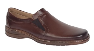 Pantofi comozi barbati, din piele naturala maro GKR08M