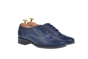 Pantofi dama bleumarin casual din piele naturala - P29BLBOX - Img 3