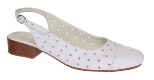 Pantofi dama casual din piele naturala Alb Box - NA252AP - Img 5