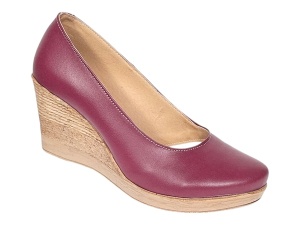 Pantofi dama casual din piele naturala box cu platforma de 7 cm Mara Grena - Img 4