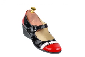 Pantofi dama casual din piele naturala cu platforme de 5 cm - P60RAN - Img 1