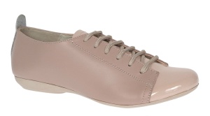 Pantofi dama casual din piele naturala cu varf lacuit - Emma Bej P09BB - Img 3