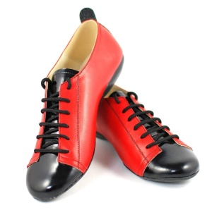 Pantofi dama casual din piele naturala cu varf lacuit - Model Emma Rosu P09RLN - Img 4