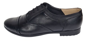 Pantofi dama casual din piele naturala de culoare neagra Mira Sic - Img 6