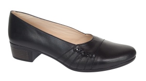 Pantofi dama casual din piele naturala de culoare neagra P19N - Img 7