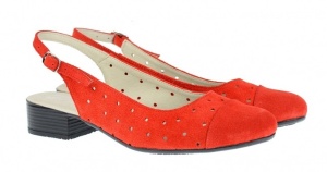 Pantofi dama casual din piele naturala din piele intoarsa NA252CORAIS - Img 2