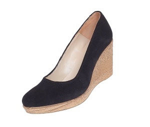 Pantofi dama, casual, din piele naturala intoarsa, platforme de 7 cm - MARA P3550VN - Img 5