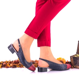 Pantofi dama casual din piele naturala NA252D - Img 3