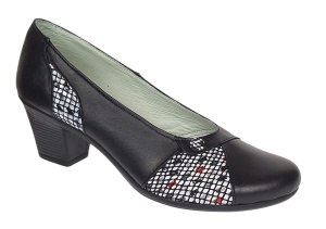 Pantofi dama casual din piele naturala negru color P33XN - Img 3