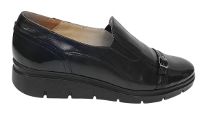 Pantofi dama casual din piele naturala Negru - P103NLAC - Img 5