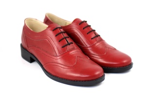 Pantofi dama, casual, din piele naturala - P29ROSU