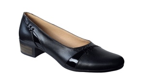 Pantofi dama comozi si eleganti din piele naturala Negru - MVS76N