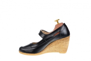 Pantofi dama cu platforma din piele naturala - Foarte comozi P9154NBOX - Img 2