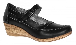 Pantofi dama decupati din piele naturala, foarte comozi - Model Mara Negru Box - Img 5