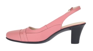 Pantofi dama decupati eleganti din piele naturala Roz - S301ROZ - Img 6