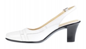Pantofi dama eleganti decupati din piele naturala cu toc de 7cm si varf lac - S301AA - Img 3