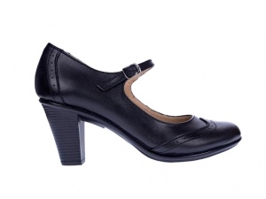 Pantofi dama, eleganti, din piele naturala cu toc de 5 sau de 7 cm - P104NBOX - Img 4