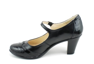 Pantofi dama eleganti din piele naturala, cu toc de 7cm P13423NCROCO - Img 4