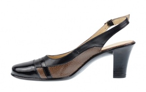 Pantofi dama eleganti Marimea 36 - Model decupat din piele naturala, cu toc 5cm - LS301N - Img 3