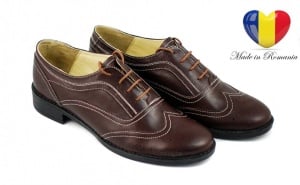 Pantofi dama maro casual din piele naturala Cod P29M