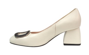 Pantofi dama office din piele naturala Angely Bej B15BEJO - Img 2
