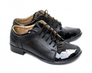 Pantofi dama piele naturala, casual cu lac - Made in Romania DAMABOXLACN