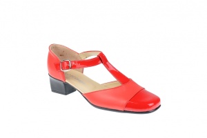 Pantofi dama piele naturala cu varf lacuit - eleganti S1RR - Img 5