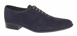 Pantofi eleganti barbati din piele naturala antilopa - Enzo Bleumarin Velur - Img 4