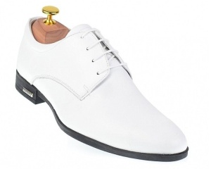 Pantofi eleganti barbati din piele naturala - Model Alb GKR80A