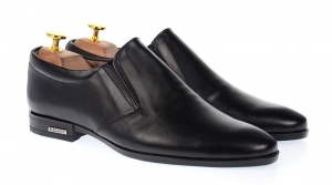 Pantofi eleganti barbati din piele naturala - Model Enzo Negru P361N - Img 7