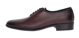 Pantofi eleganti barbati din piele naturala Model Havana Visiniu - Img 3