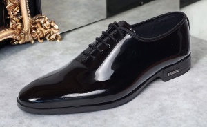 Pantofi eleganti barbati pentru evenimente, piele naturala negru lac – GKR Top - Img 6