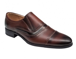 Pantofi eleganti din piele naturala pentru barbati Maro - LGKR 01M - Img 3