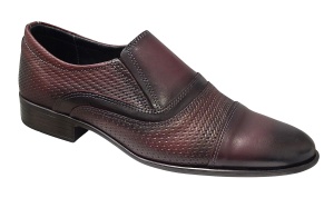 Pantofi eleganti pentu barbati piele naturala bordeaux - GKR01VIS - Img 1