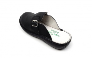 Saboti medicali negri din piele naturala box, cu perforatii, Med-Line BR128N - Img 3
