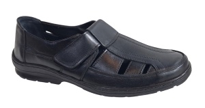 Sandale barbati casual din piele naturala - Model Negru SCV295AN