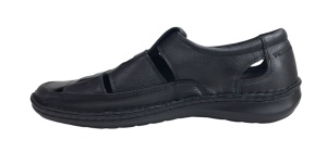 Sandale barbati casual din piele naturala - Model Negru SCV2N - Img 4