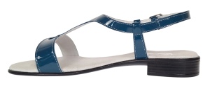Sandale dama casual din piele naturala Bleumarin Lac S16LBLU1 - Img 5