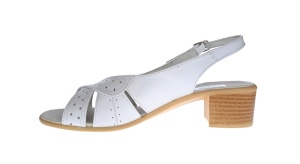 Sandale dama din piele naturala box, S34ALB - Img 2