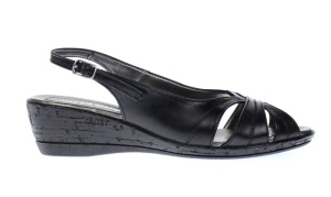 Sandale dama din piele naturala, cu platforma - S52N - Img 2