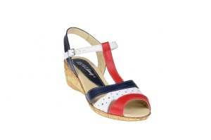 Sandale dama din piele naturala cu platforme de 7 cm - S40RABL