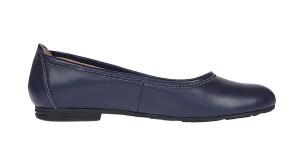 Balerini dama casual, din piele naturala bleumarin - FLO3BL - Img 8