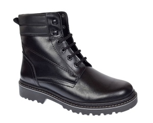 Bocanci barbati miliari din piele naturala imblaniti, model Army Force Negru GKR700N - Img 4