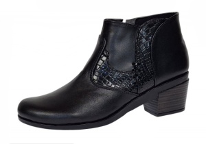 Botine dama casual din piele naturala cu fermoar MVS18BT