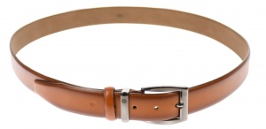 Curea barbati eleganta, din piele ecologica, maro coniac 3.5 cm - DR001CON - Img 2